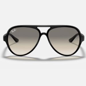 Mens/Womens Ray-Ban RB4125 Cats 5000 Black Gradient Aviator Sunglasses